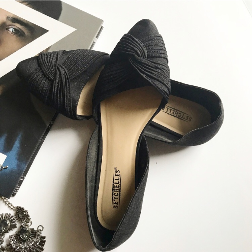 Anthropologie D’orsay Top Knot Flats by Seychelles